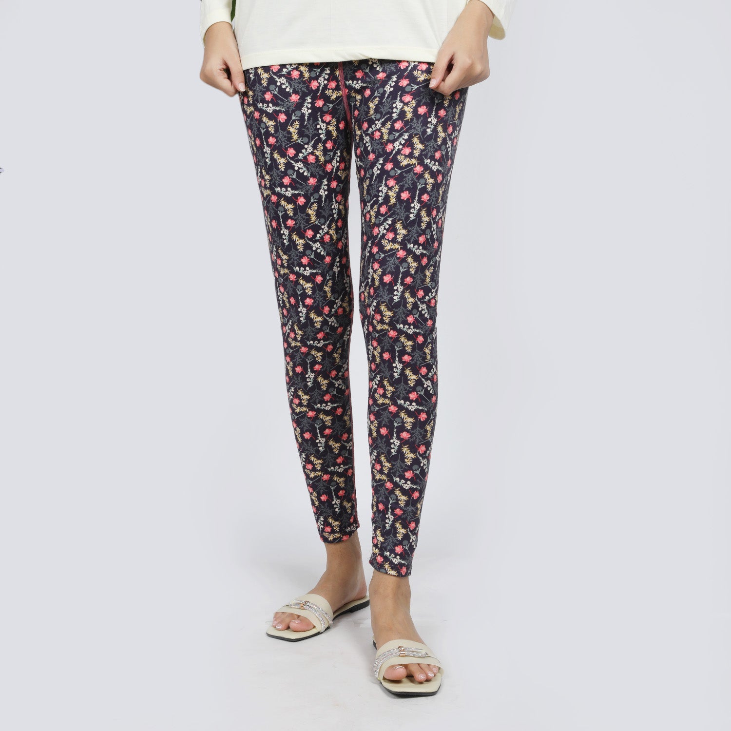 Women's Printed Tight - Purple, Women Pants & Tights, Chase Value, Chase Value