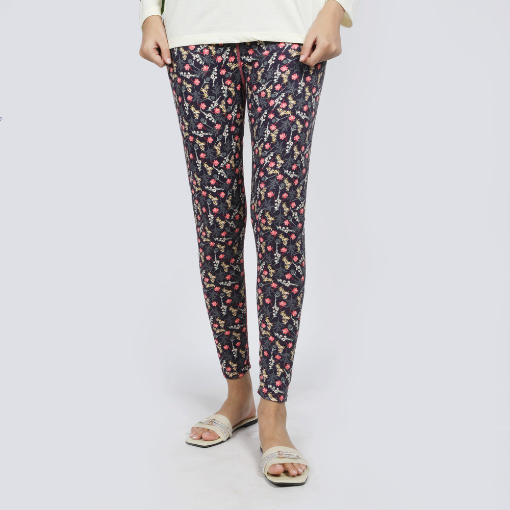 Women's Printed Tight - Purple, Women Pants & Tights, Chase Value, Chase Value