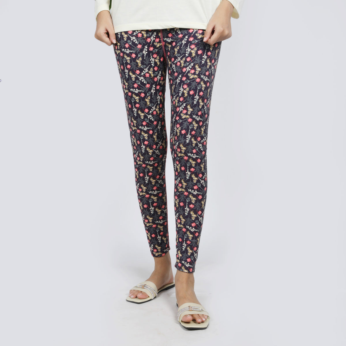 Women's Printed Tight - Purple, Women Pants & Tights, Chase Value, Chase Value