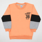 Boys Full Sleeve SweatShirt - Peach, Boys Hoodies & Sweat Shirts, Chase Value, Chase Value