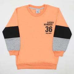 Boys Full Sleeve SweatShirt - Peach