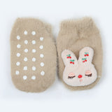 Newborn Fur Silicon Socks - Brown, Newborn Caps, Shoes & Socks, Chase Value, Chase Value