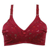 Women's Cotton Printed Bra - Maroon, Women Bras, Chase Value, Chase Value