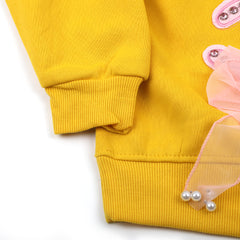 Girls Full Sleeves Sweatshirt - Yellow