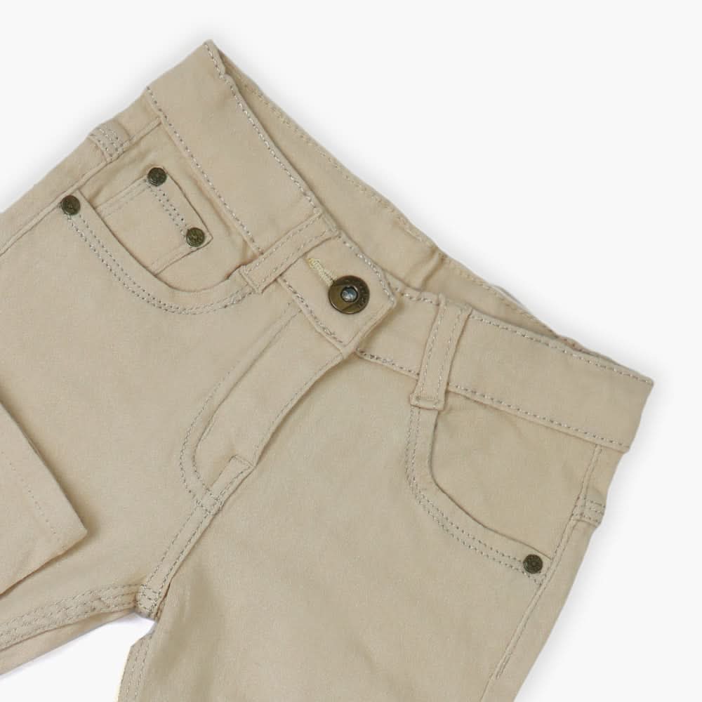 Girls Denim Pant - Beige, Girls Pants & Capri, Chase Value, Chase Value