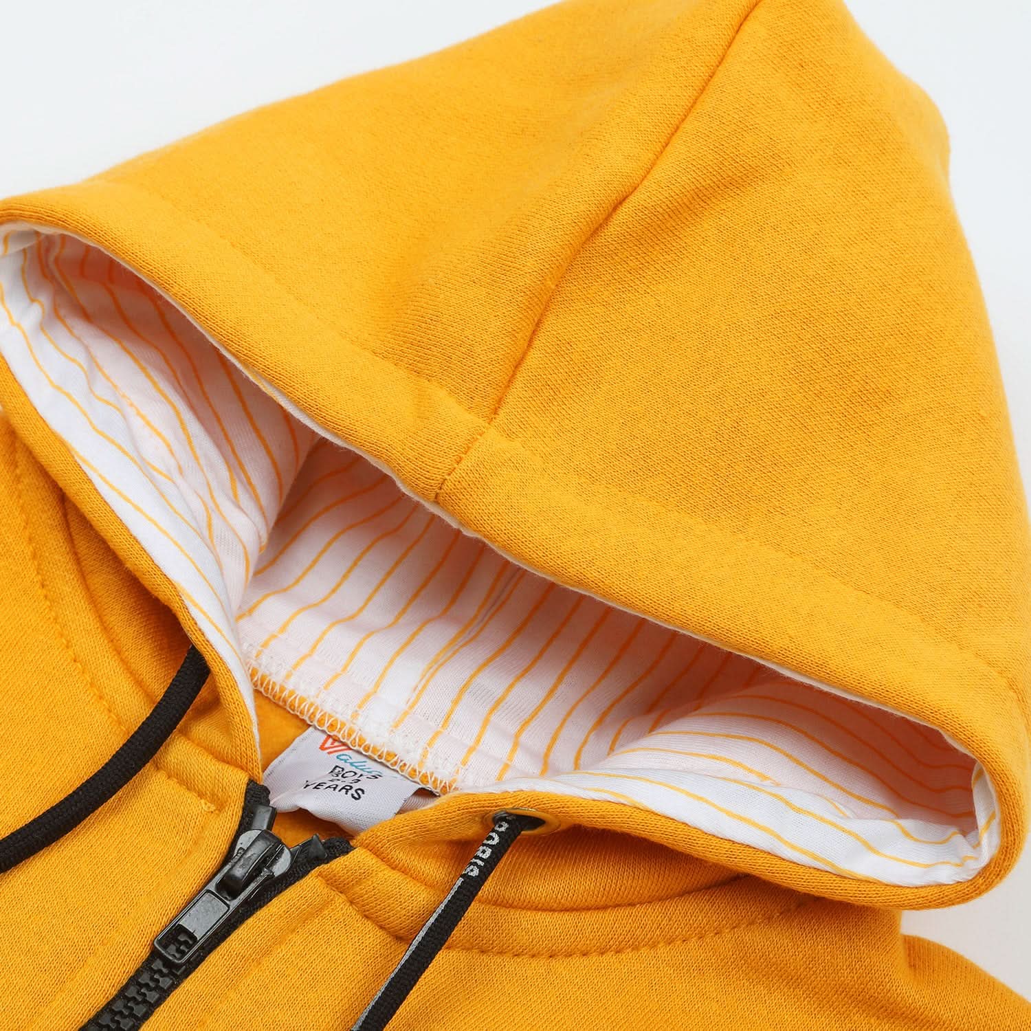Boys Full Sleeves Zipper Hoodie - Mustard, Boys Hoodies & Sweat Shirts, Chase Value, Chase Value