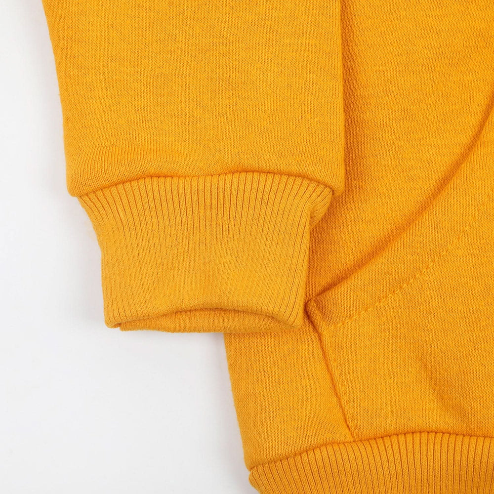 Boys Full Sleeves Zipper Hoodie - Mustard, Boys Hoodies & Sweat Shirts, Chase Value, Chase Value