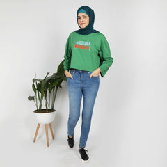 Women's Full Sleeves T-Shirt - Green