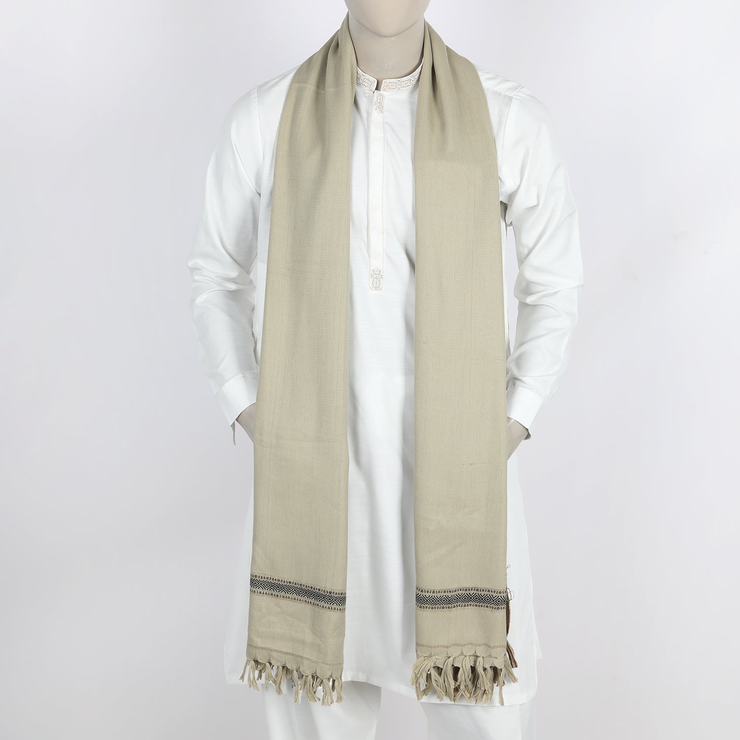 Men's Shawl - Dark Brown, Men's Shawls & Mufflers, Chase Value, Chase Value