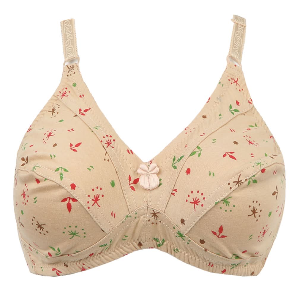 Women's Cotton Printed Bra - Skin, Women Bras, Chase Value, Chase Value