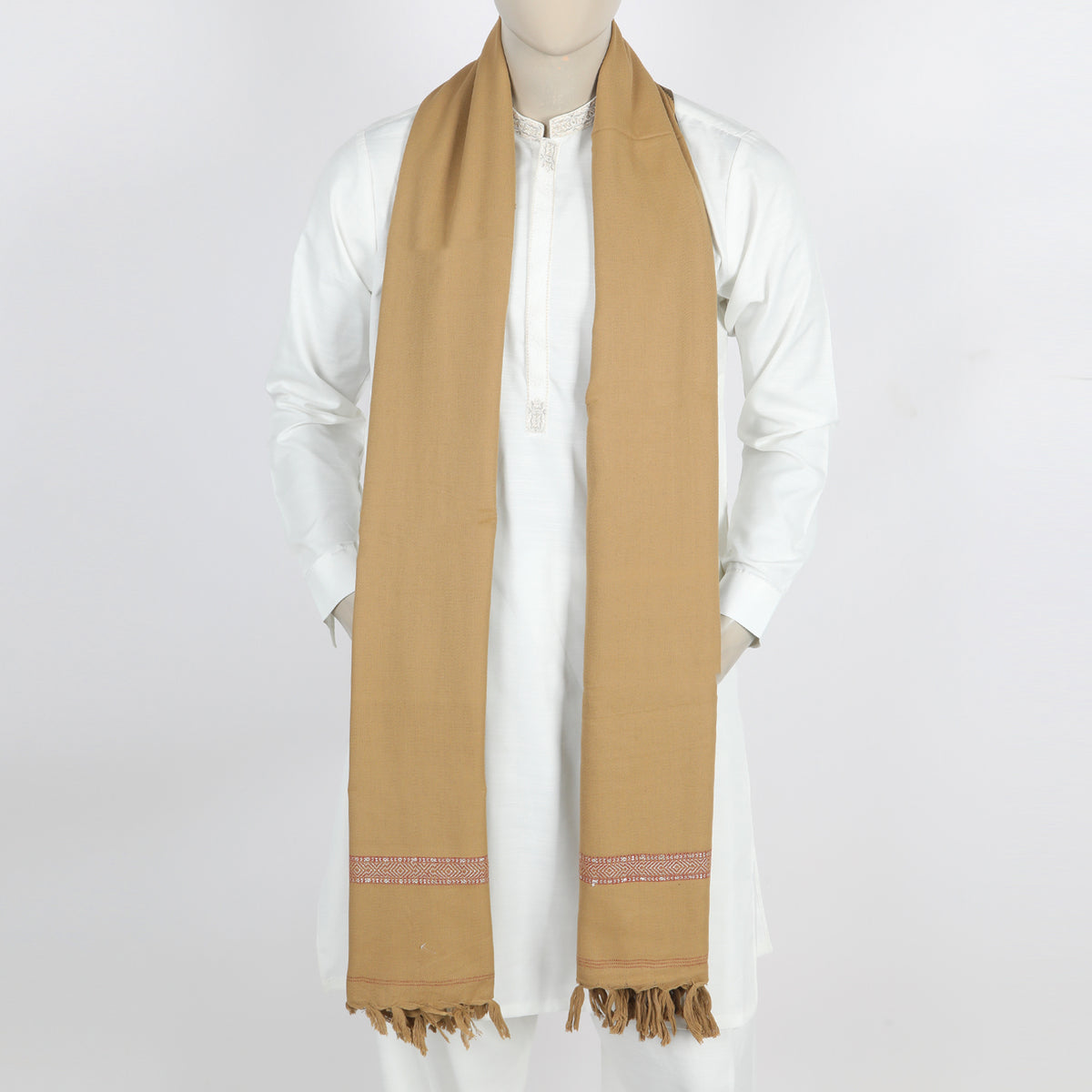 Men's Shawl - Light Brown, Men's Shawls & Mufflers, Chase Value, Chase Value