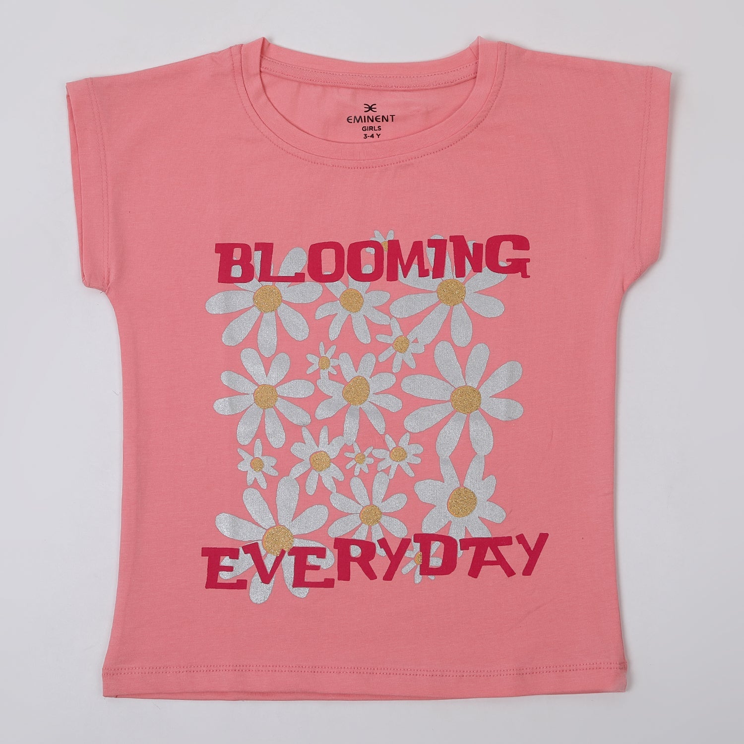 Eminent Girls Half Sleeves T-Shirt - Pink, Girls T-Shirts, Eminent, Chase Value