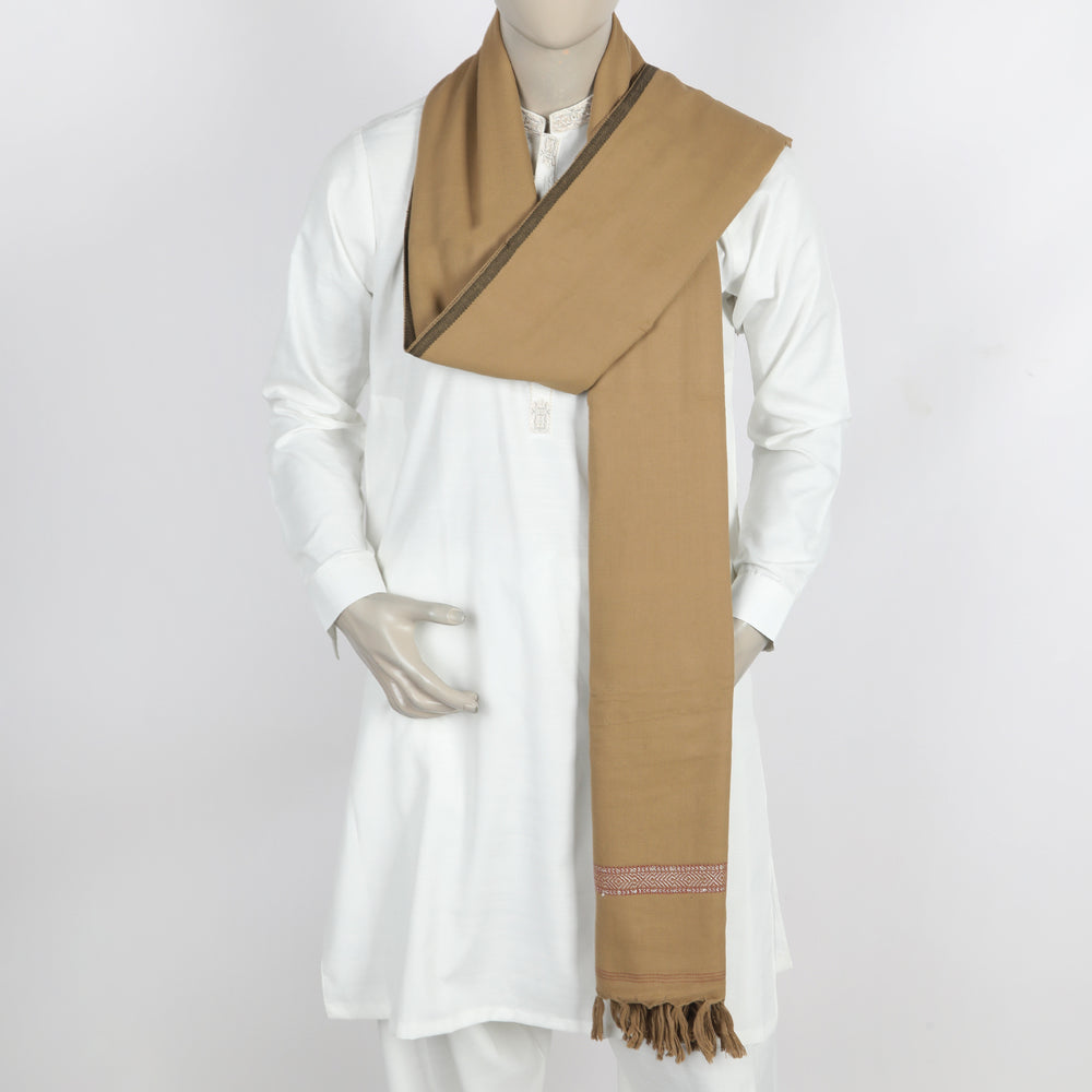 Men's Shawl - Light Brown, Men's Shawls & Mufflers, Chase Value, Chase Value