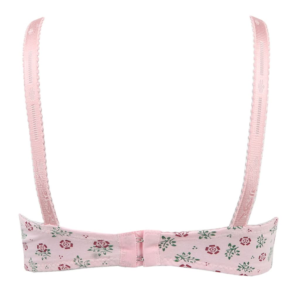 Women's Cotton Printed Bra - Pink, Women Bras, Chase Value, Chase Value