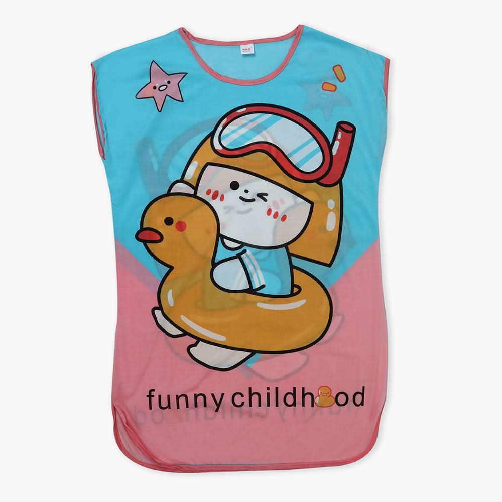 Women's Long Nighty T-Shirt - Yellow, Women Night Suit, Chase Value, Chase Value