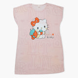 Women's Long Nighty T-Shirt - Light Pink, Women Night Suit, Chase Value, Chase Value