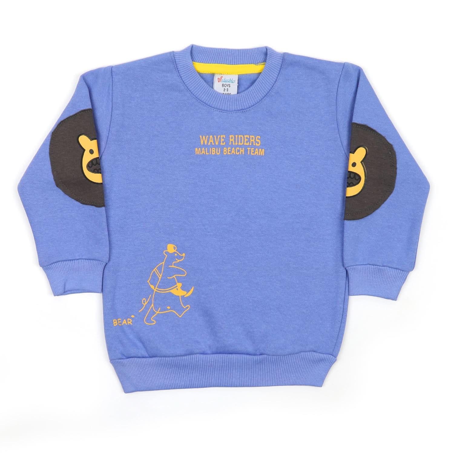Boys Full Sleeves Round Neck SweatShirt - Light Blue, Boys Hoodies & Sweat Shirts, Chase Value, Chase Value