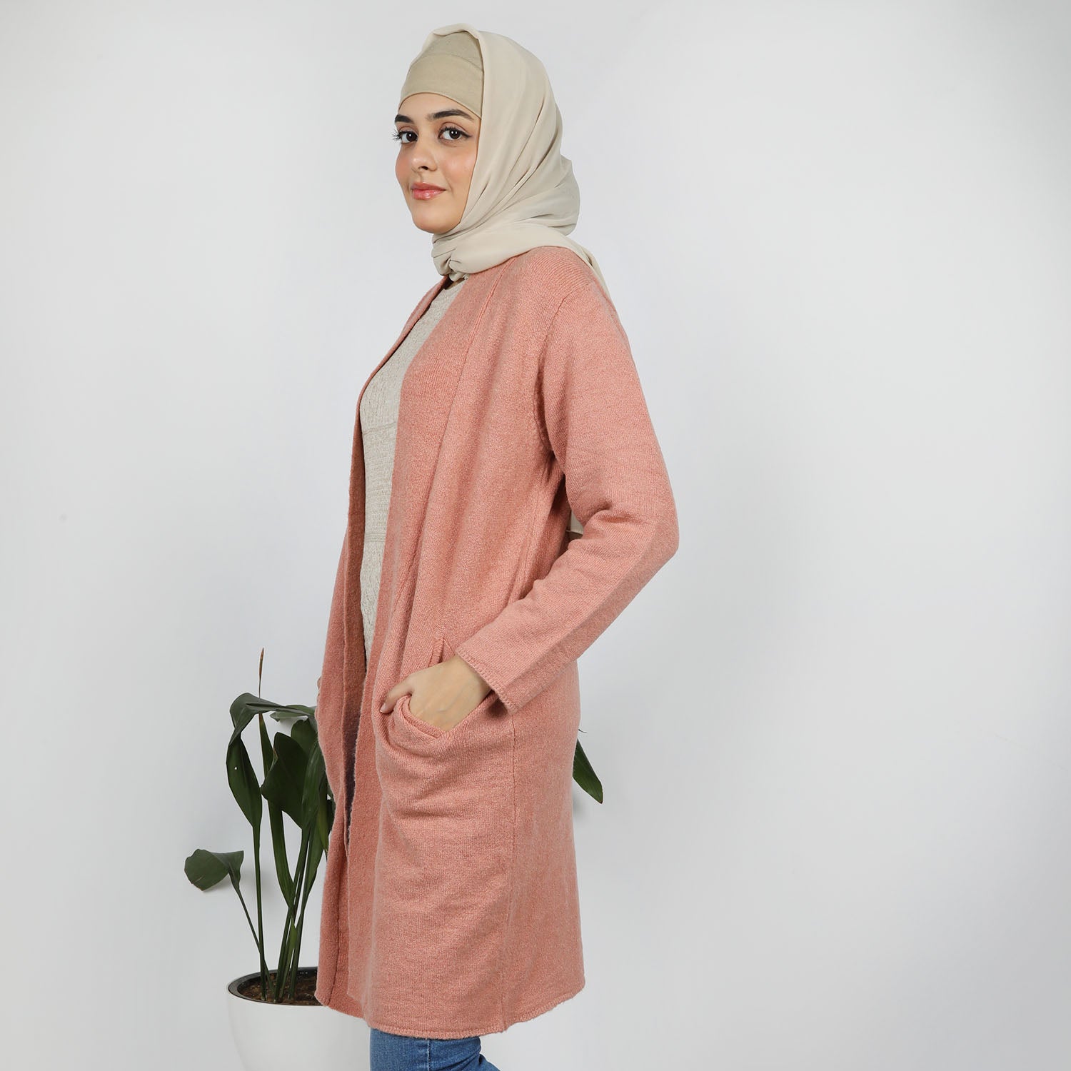 Eminent Women's Full Sleeves Sweater - Peach, Women Sweaters, Eminent, Chase Value