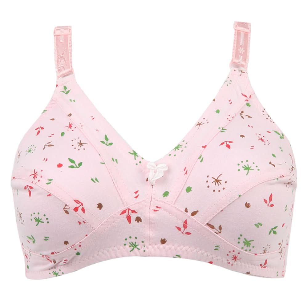 Women's Cotton Printed Bra - Pink, Women Bras, Chase Value, Chase Value