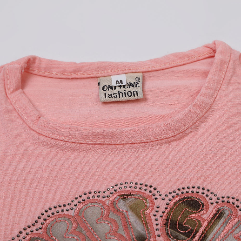 Girls Tight Half Sleeves Suit - Light Pink, Girls Suits, Chase Value, Chase Value