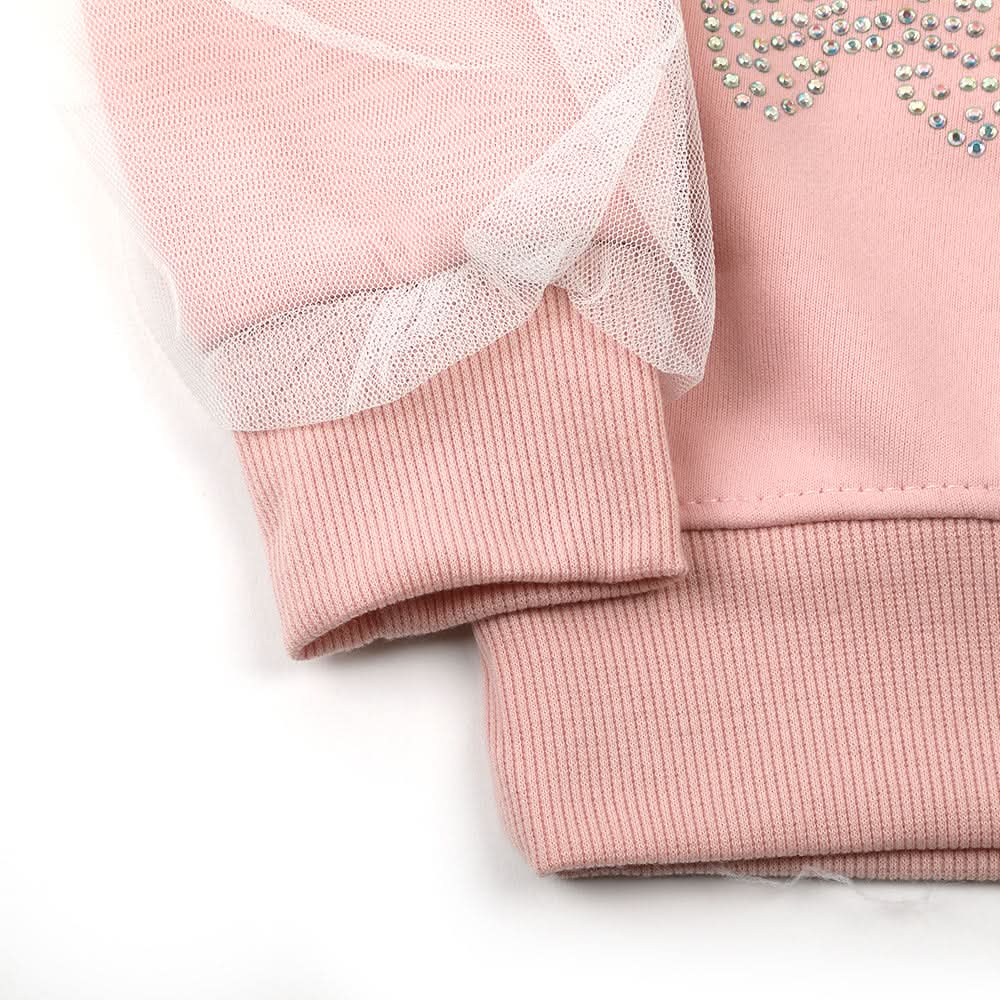 Girls Full Sleeves Sweatshirt - Pink, Girls Hoodies & Sweat Shirts, Chase Value, Chase Value