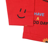 Girls Full Sleeves T-Shirt - Red, Girls T-Shirts, Chase Value, Chase Value