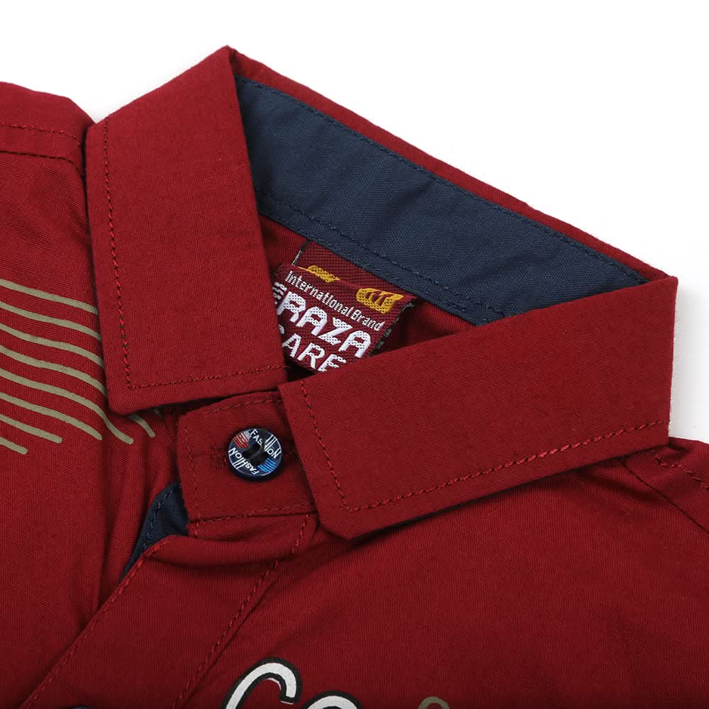 Boys 3pcs Full Sleeves Suit - Maroon, Boys Sets & Suits, Chase Value, Chase Value