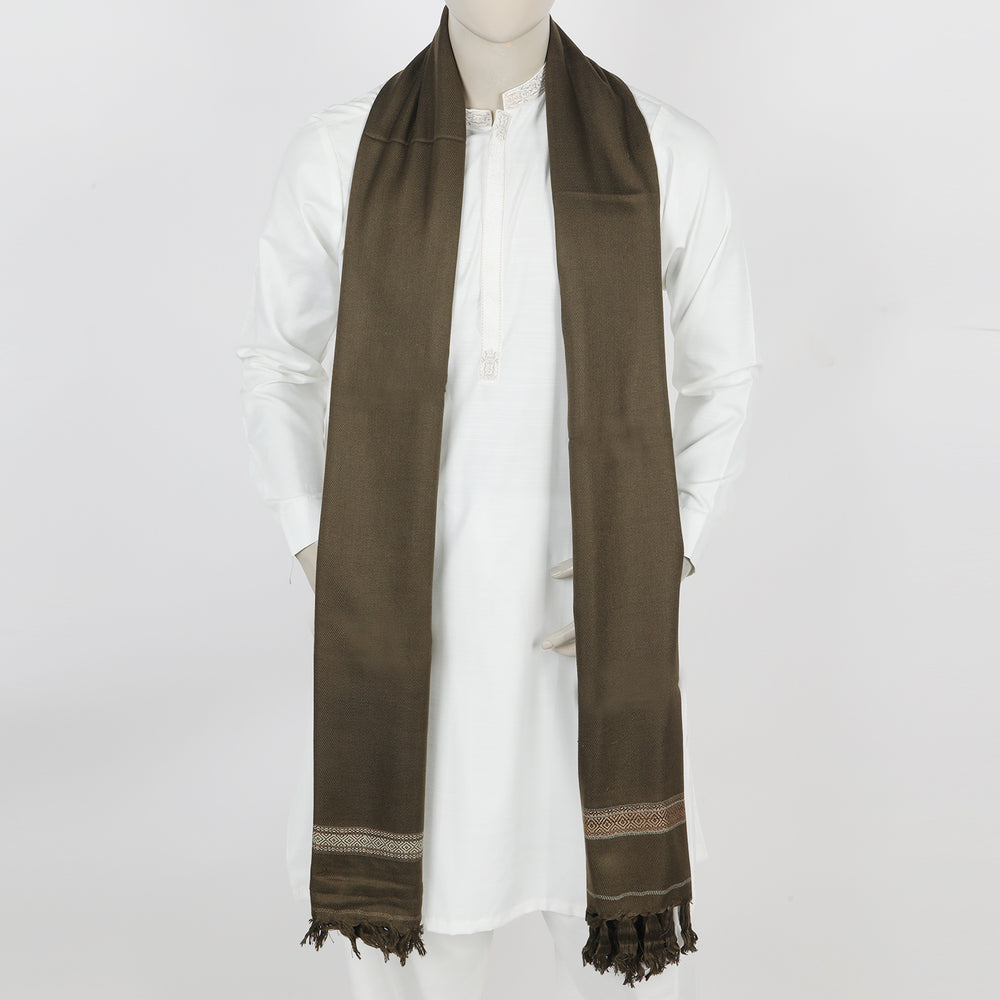 Men's Shawl - Dark Brown, Men's Shawls & Mufflers, Chase Value, Chase Value
