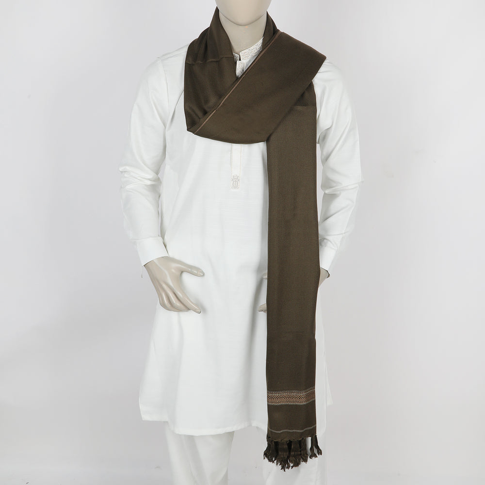 Men's Shawl - Dark Brown, Men's Shawls & Mufflers, Chase Value, Chase Value