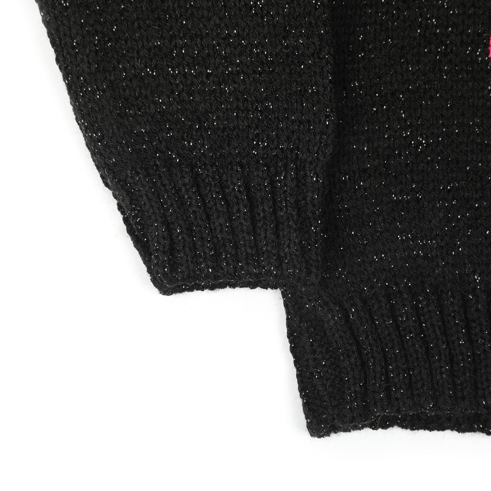 Newborn Girls Full Sleeves Sweater - Black, Newborn Girls Winterwear, Chase Value, Chase Value
