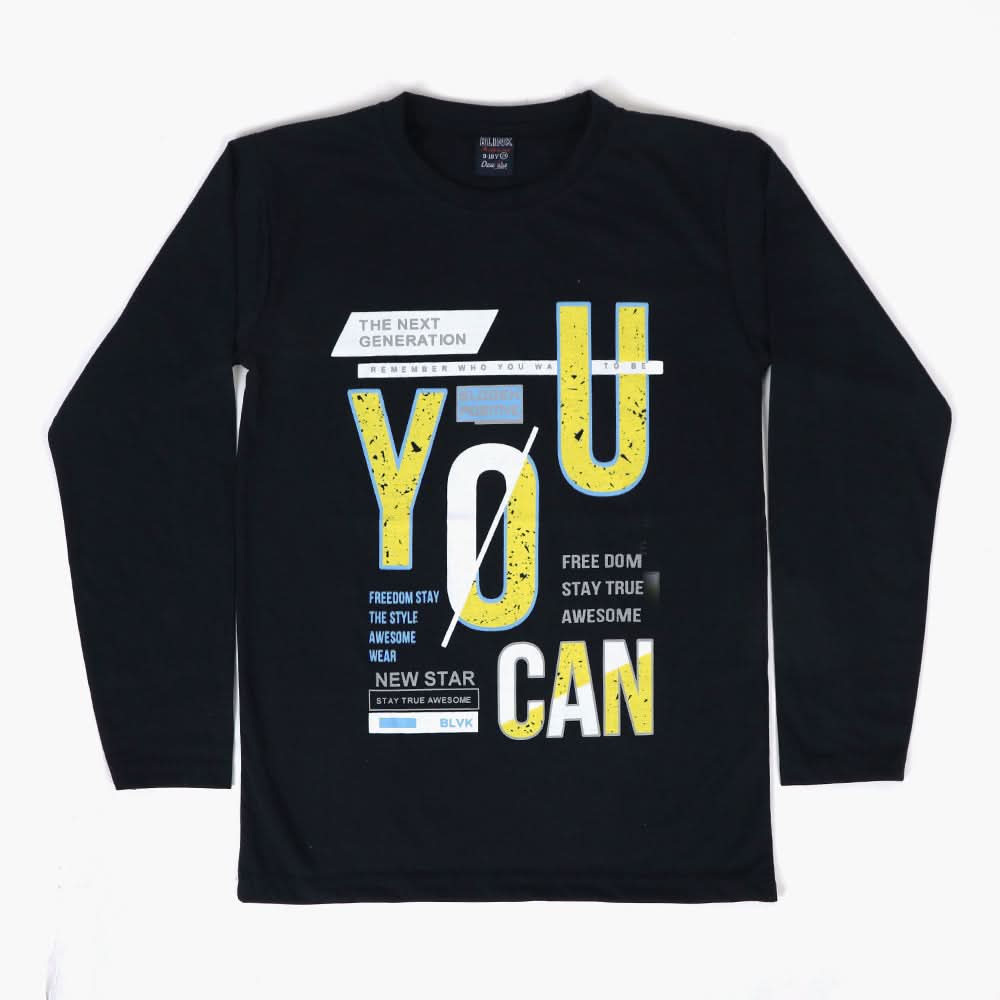 Boys T-Shirt - Navy Blue, Boys T-Shirts, Chase Value, Chase Value
