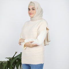 Eminent Women's Full Sleeves Sweater - Oatmeal