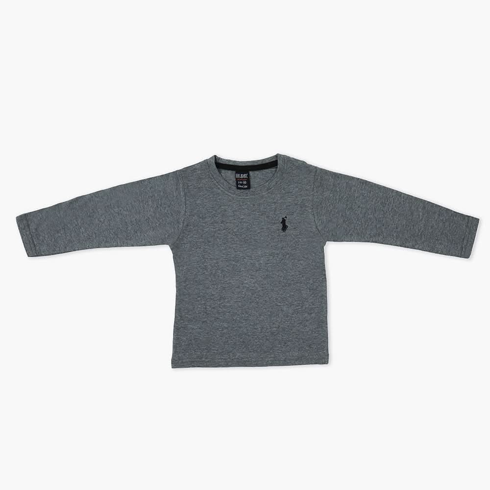 Boys Full Sleeves T-Shirt - Grey, Boys T-Shirts, Chase Value, Chase Value