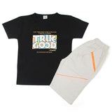 Boys Half Sleeves Short Suit - Black, Boys Sets & Suits, Chase Value, Chase Value