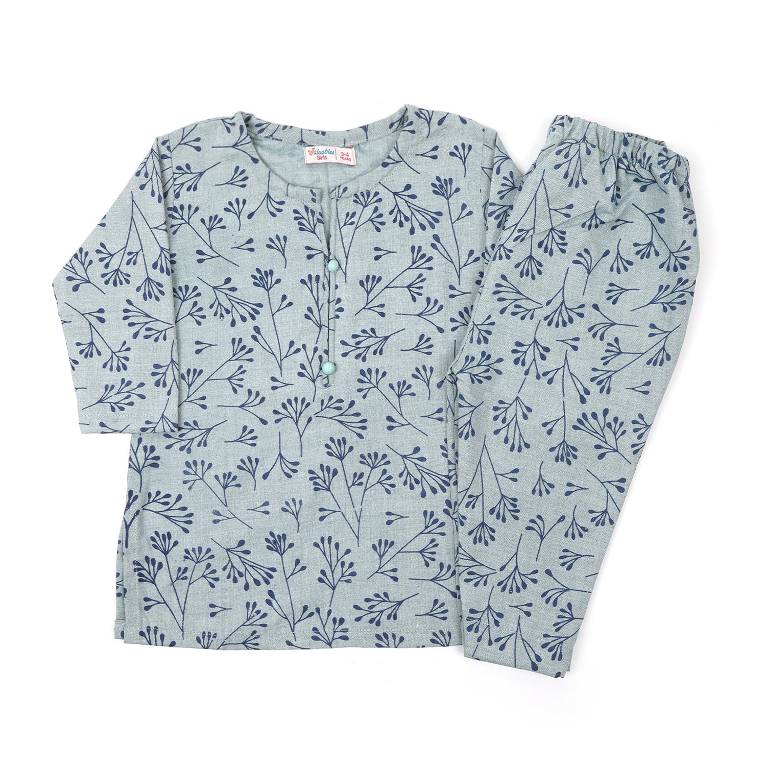 Girls Co-Ord Set - Blue, Girls Shalwar Kameez, Chase Value, Chase Value