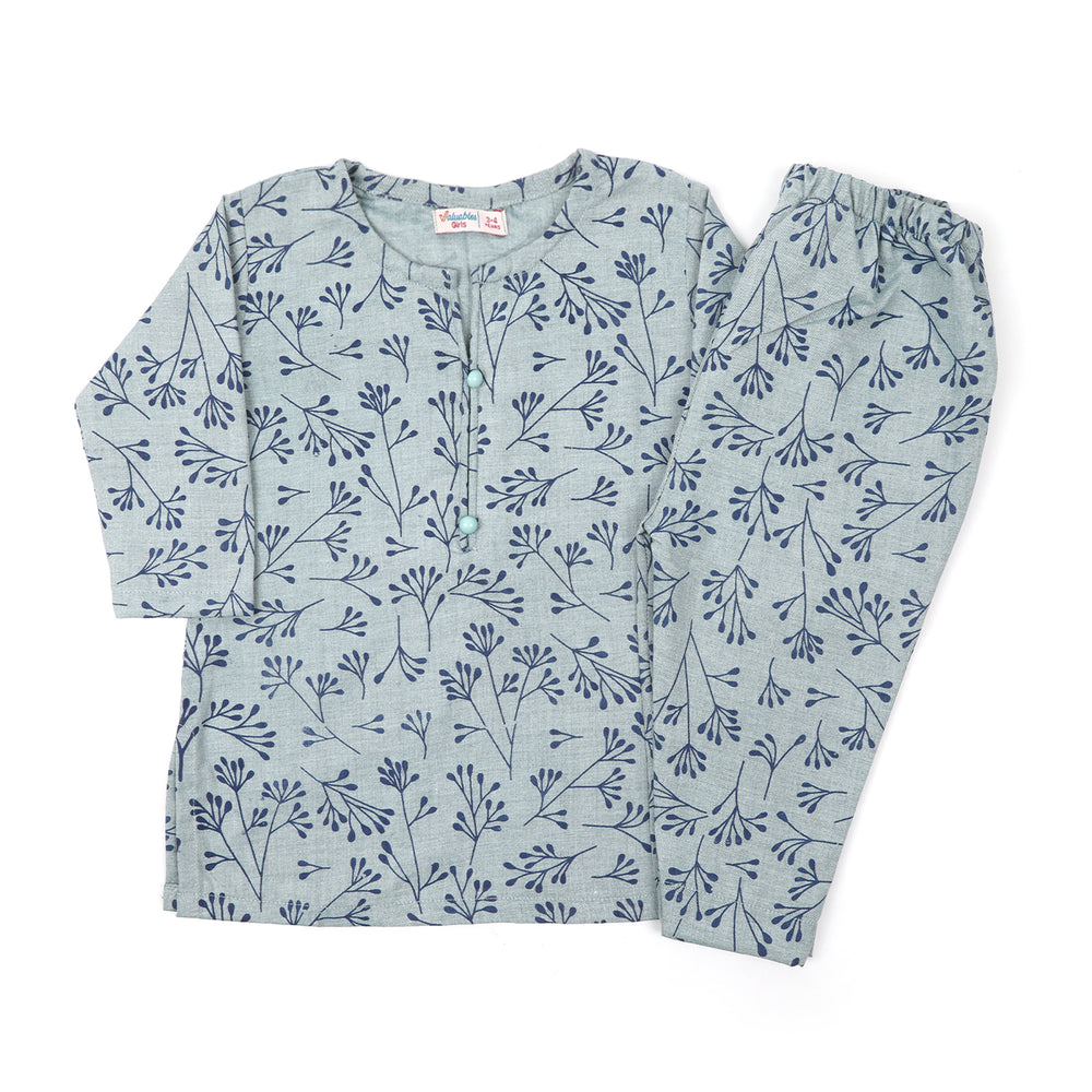 Girls Co-Ord Set - Blue, Girls Shalwar Kameez, Chase Value, Chase Value