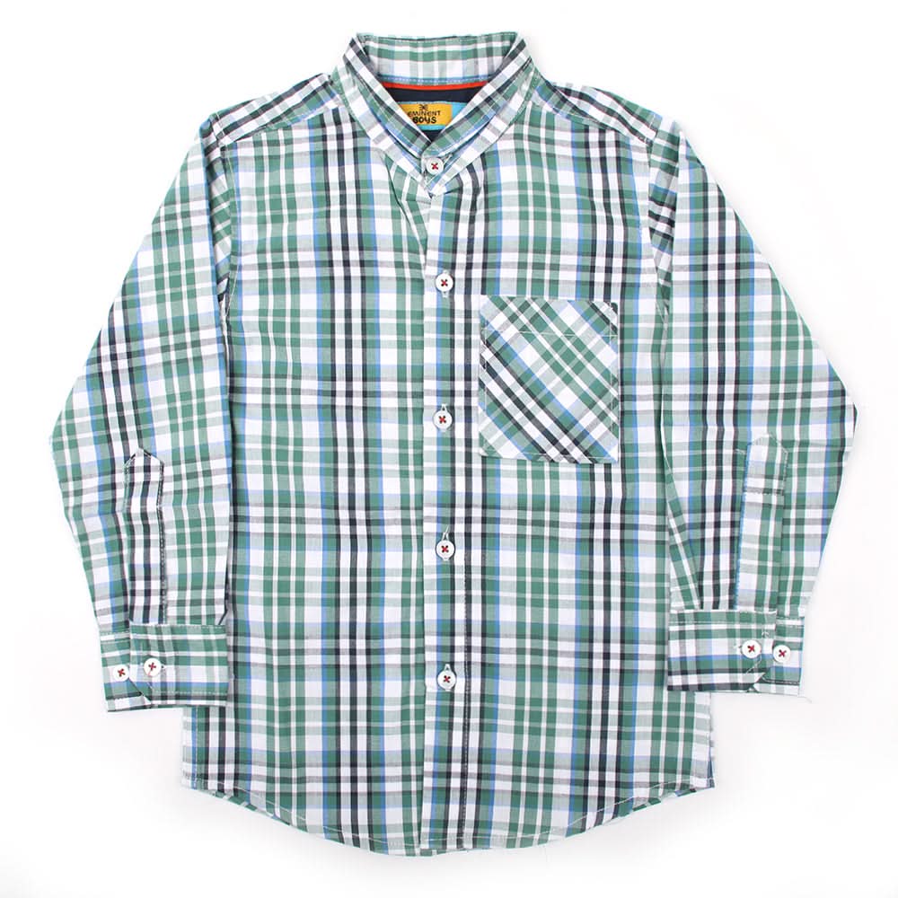 Eminent Boys Full Sleeves Casual Check Shirt - Green, Boys Shirts, Eminent, Chase Value