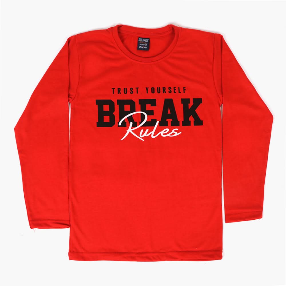 Boys T-Shirt - Red, Boys T-Shirts, Chase Value, Chase Value