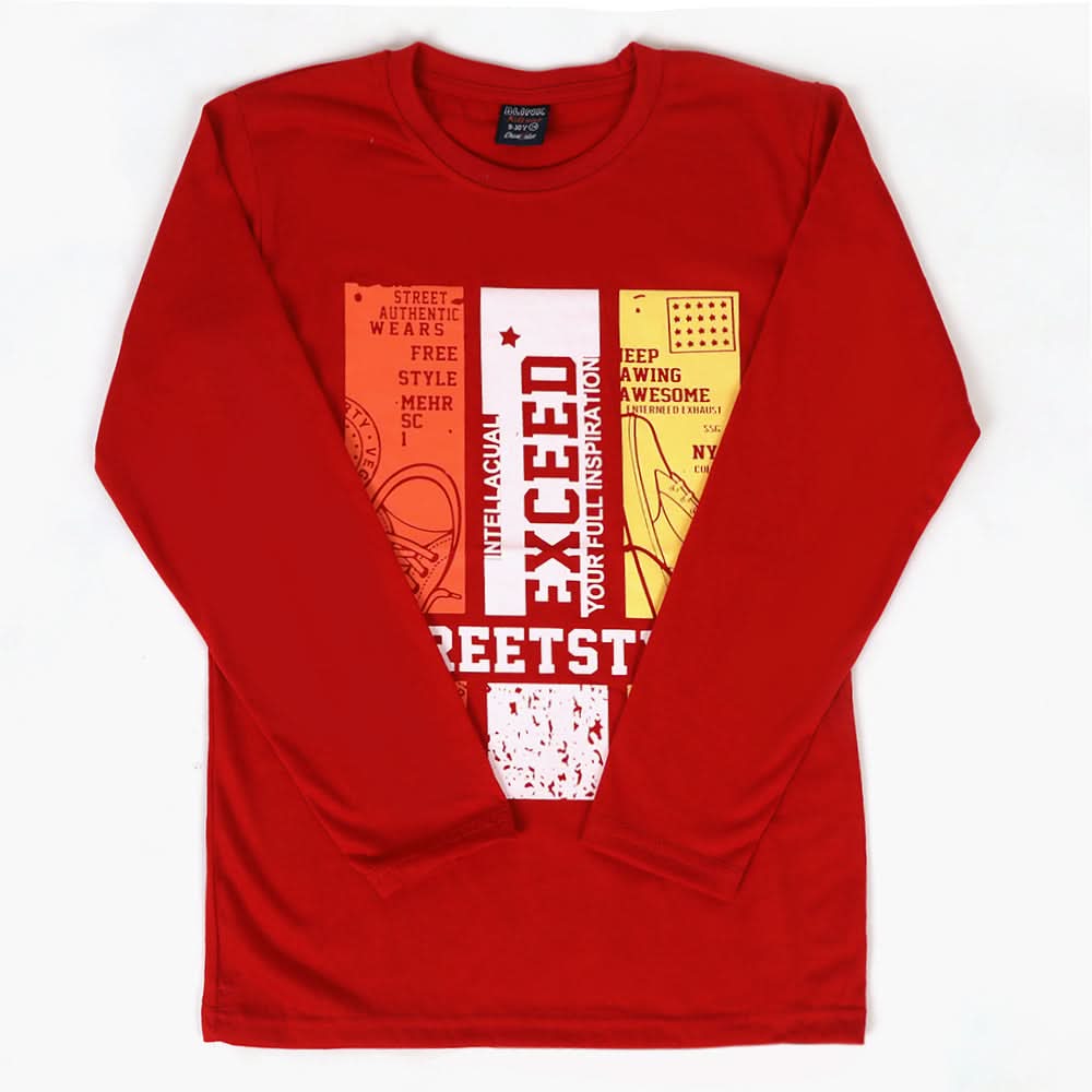 Boys T-Shirt - Red, Boys T-Shirts, Chase Value, Chase Value