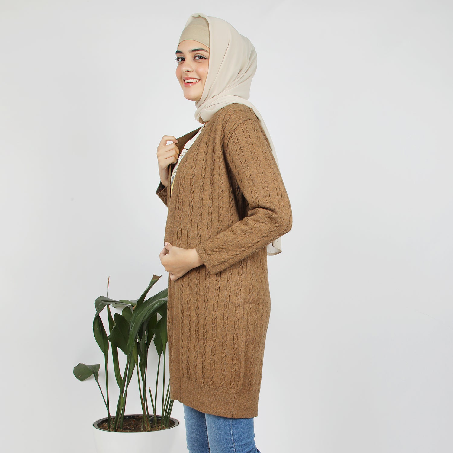 Eminent Women's Full Sleeves Sweater - Brown, Women Sweaters, Eminent, Chase Value