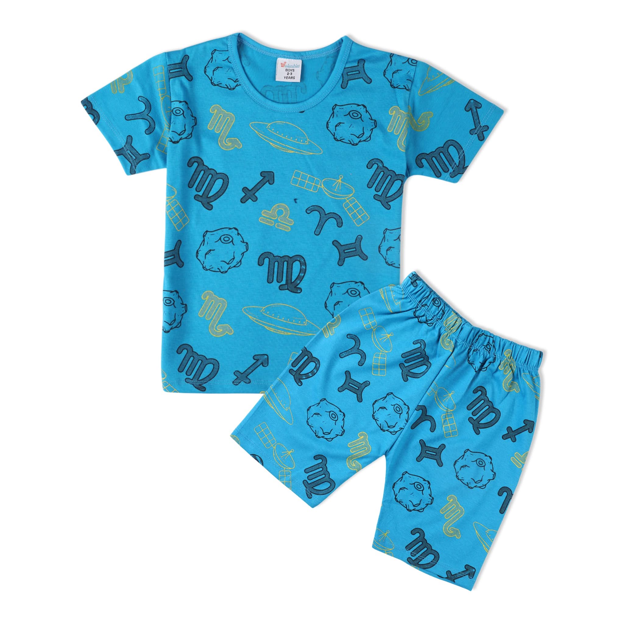 Boys Half Sleeves Suit - Blue, Boys Sets & Suits, Chase Value, Chase Value