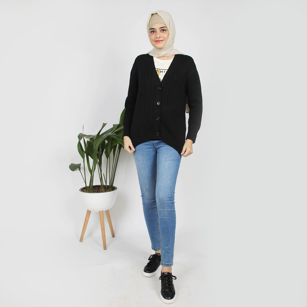 Eminent Women's Full Sleeves Sweater - Black, Women Sweaters, Eminent, Chase Value