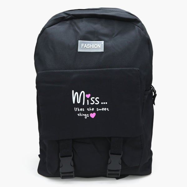 Kids School Bag - Black