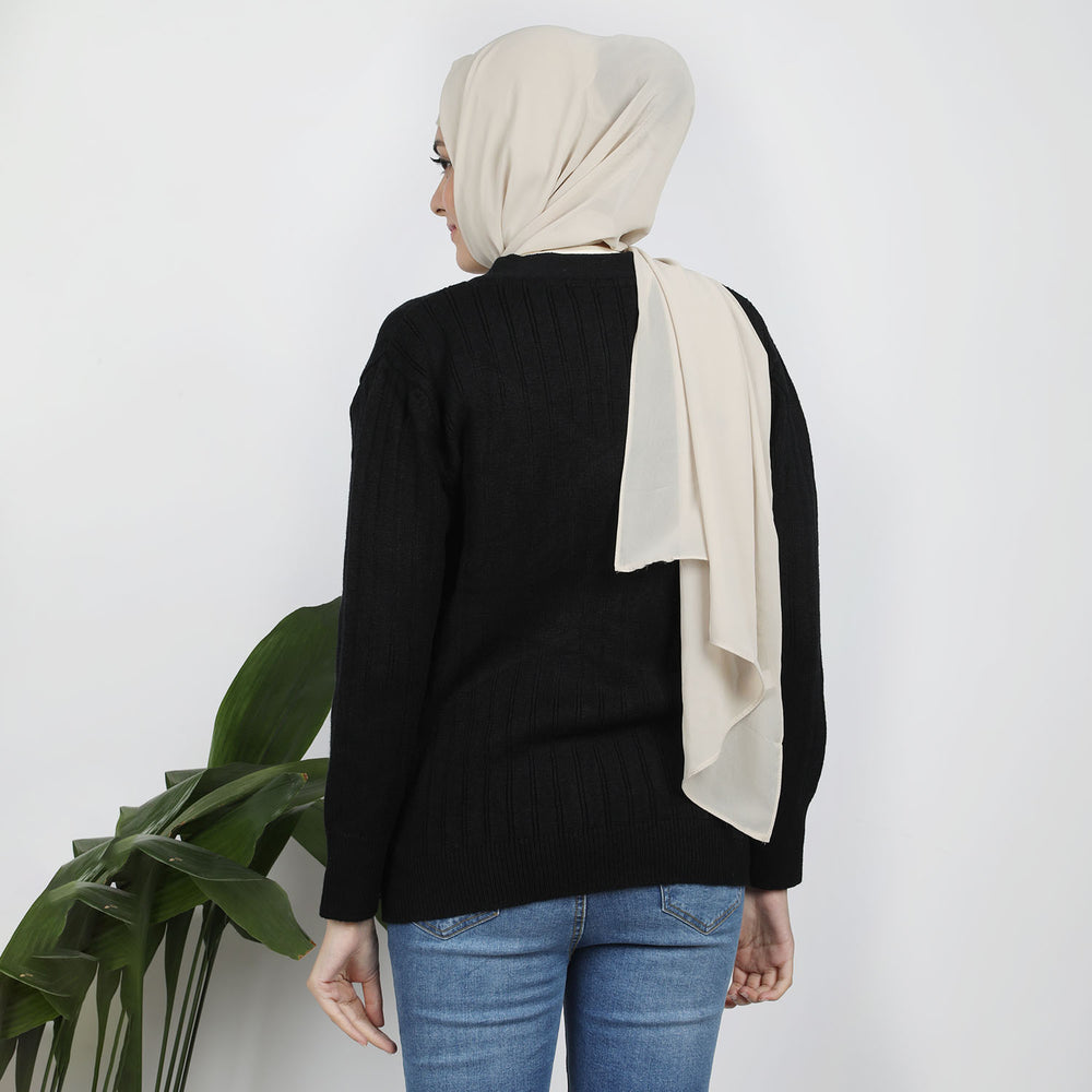 Eminent Women's Full Sleeves Sweater - Black, Women Sweaters, Eminent, Chase Value