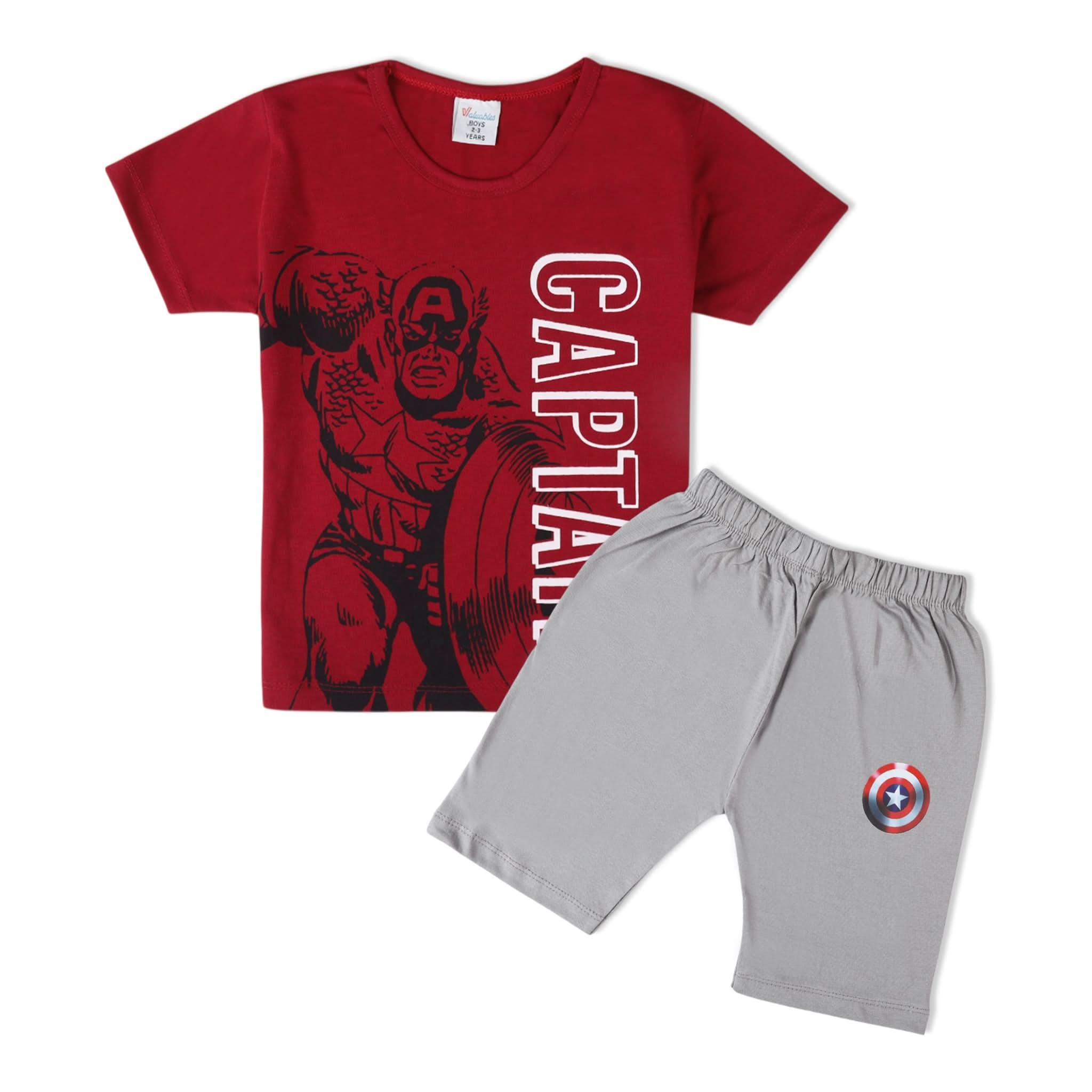 Boys Half Sleeves Suit - Maroon, Boys Sets & Suits, Chase Value, Chase Value