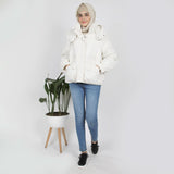 Women's Full Sleeves Jacket - Off White, Women Sweatshirts & Hoodies, Chase Value, Chase Value