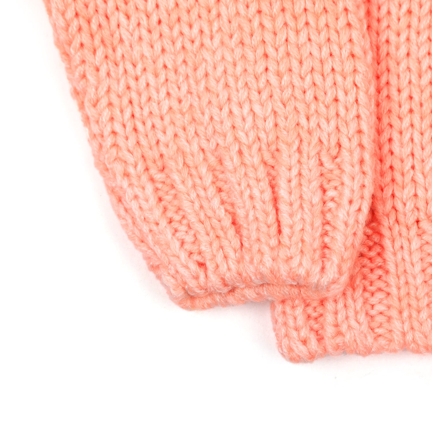 Newborn Girls Full Sleeves Sweater - Peach, Newborn Girls Winterwear, Chase Value, Chase Value