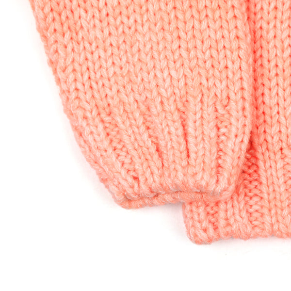 Newborn Girls Full Sleeves Sweater - Peach