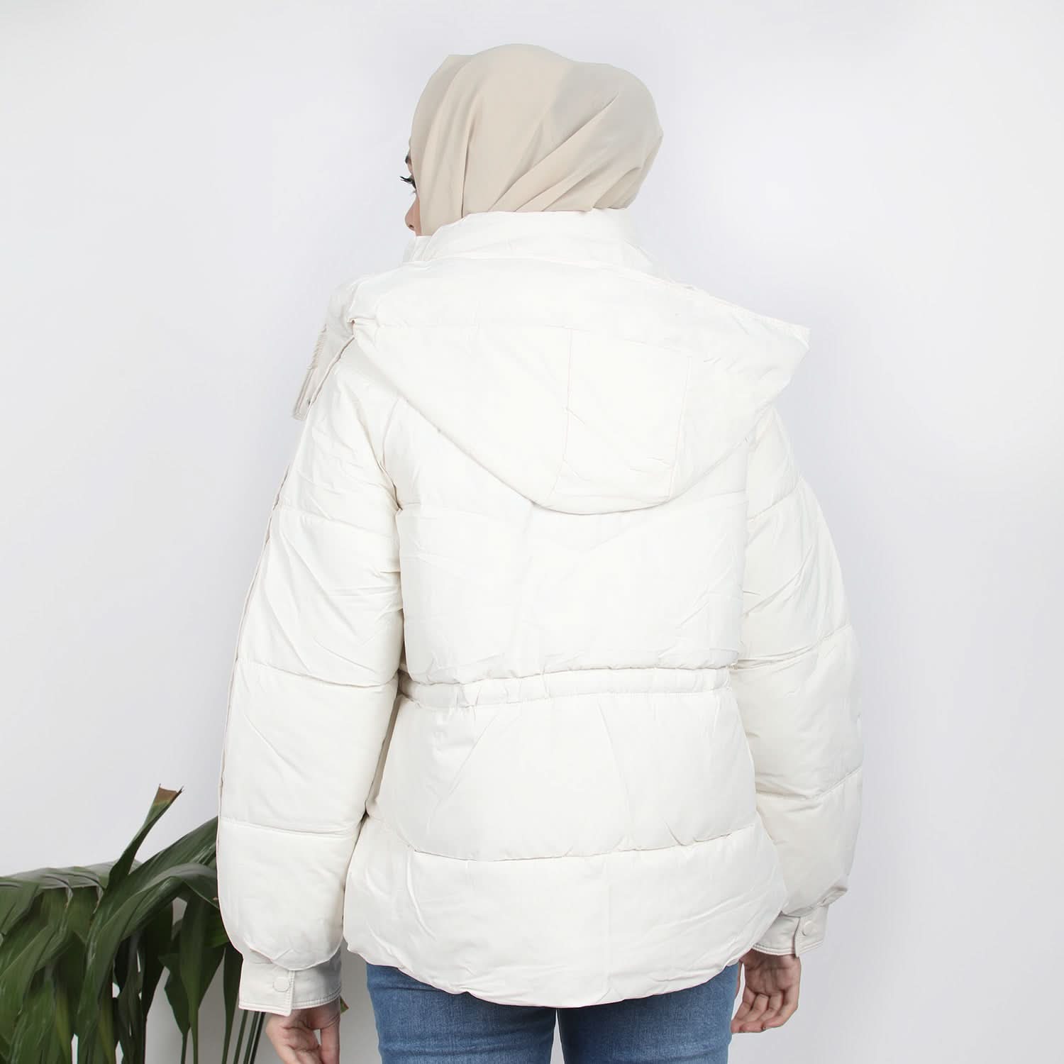 Women's Full Sleeves Jacket - Off White, Women Sweatshirts & Hoodies, Chase Value, Chase Value