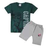 Boys Half Sleeves Suit - Green, Boys Sets & Suits, Chase Value, Chase Value